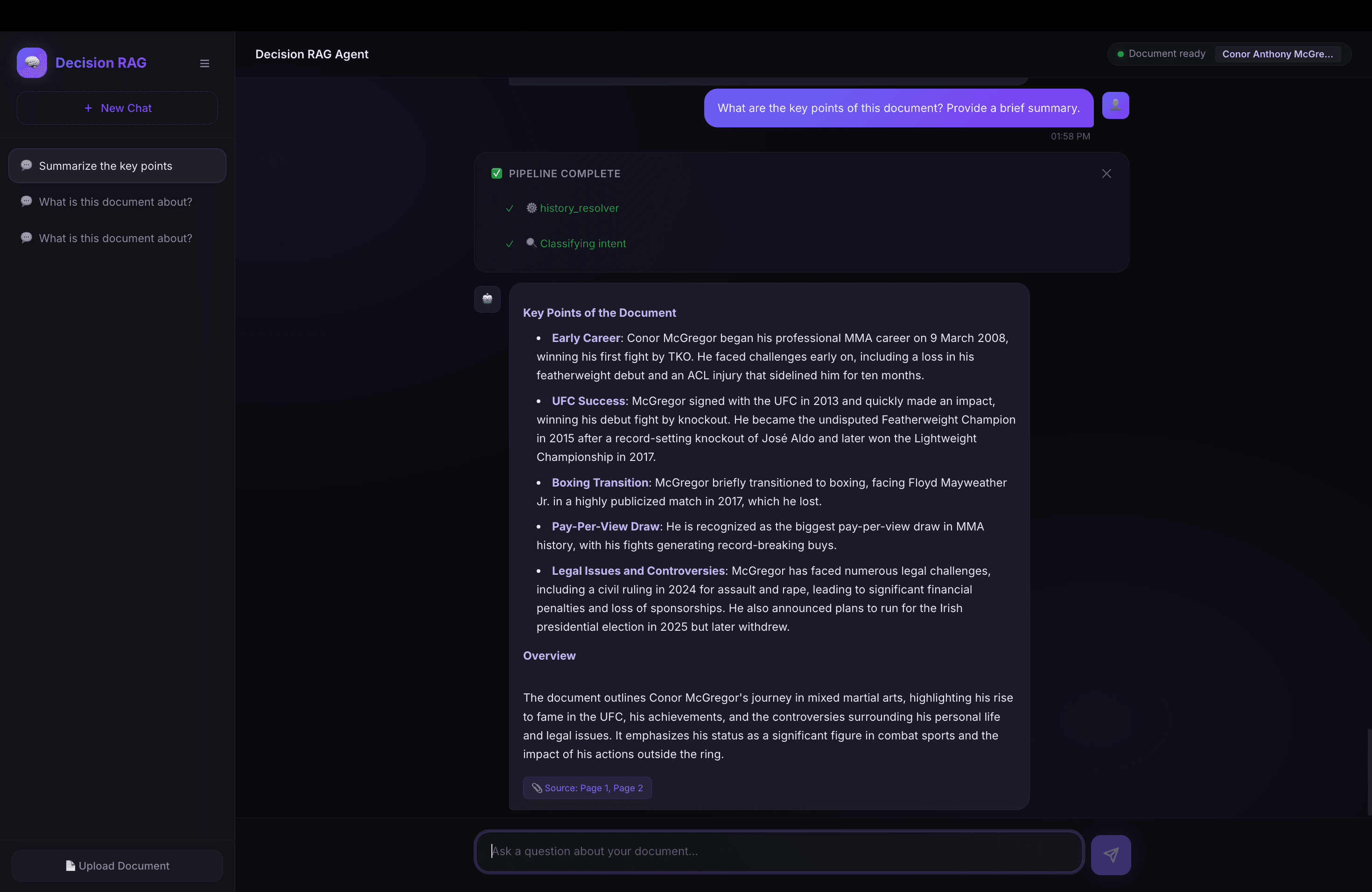 Multi-Agent RAG System 🧠 screenshot 1